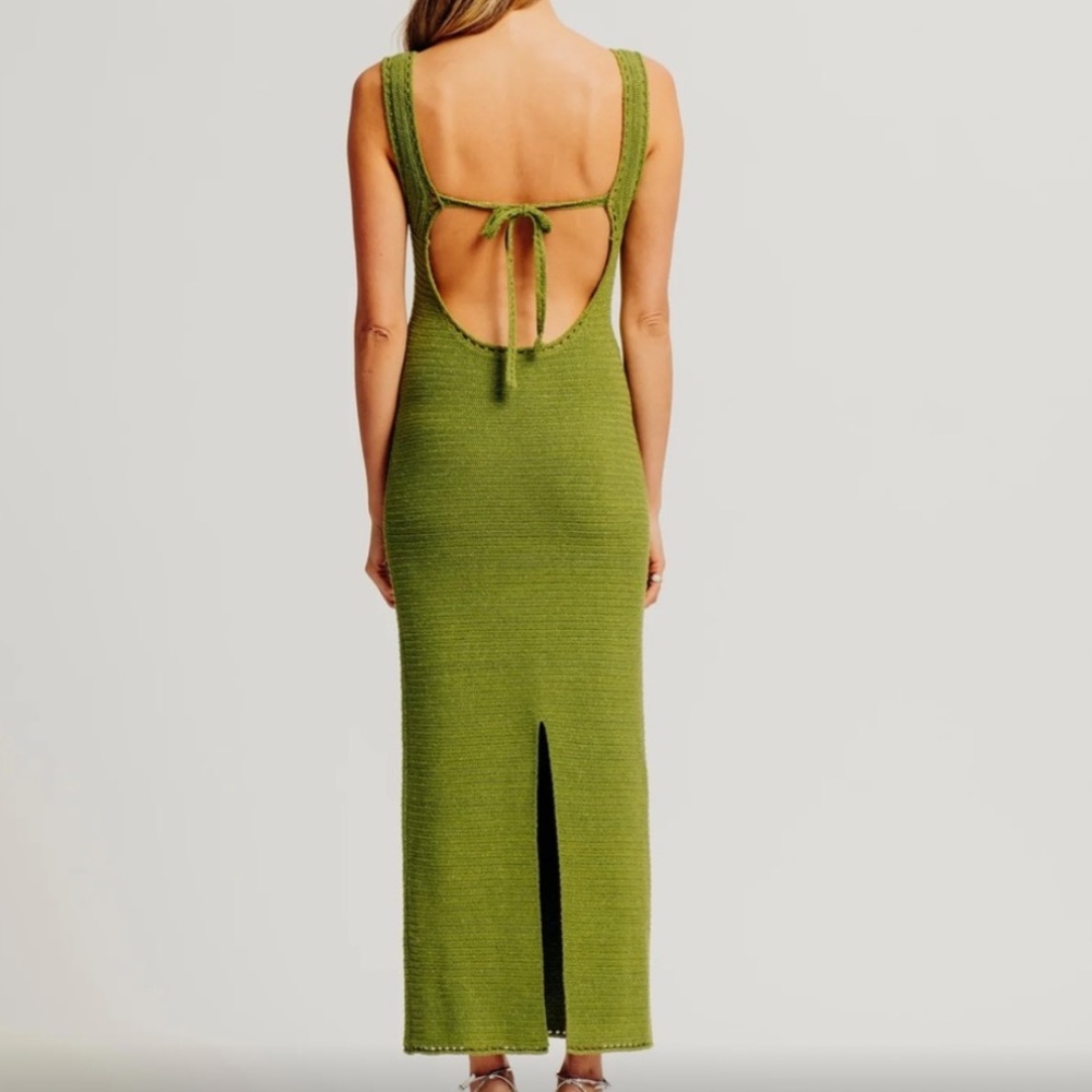 Ronny Kobo Collection Green Knit Dress - Picture 4 of 6